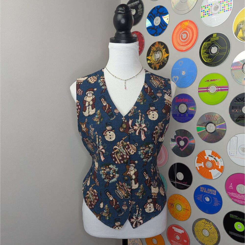 90's Vintage Traditional Christmas Vest